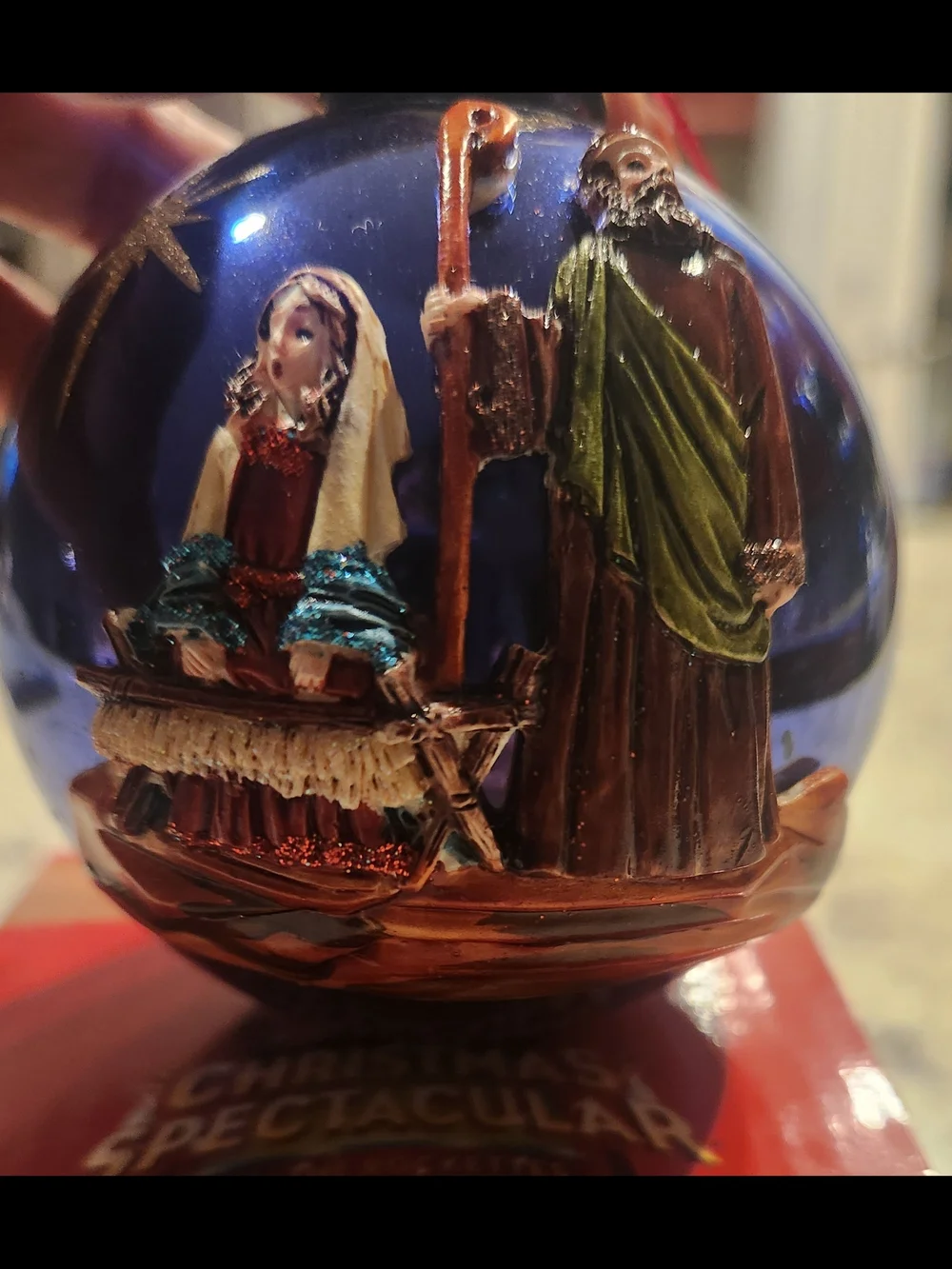 Radio City Christmas Spectacular  Hand-crafted Glass Nativity Ornament